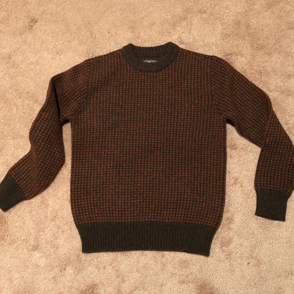 Vintage LL Beans Norwegian Birdseye Wool Sweater